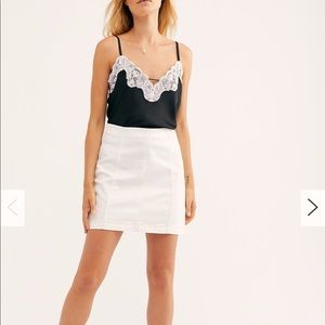 Free People Modern Femme Denim Mini Skirt
